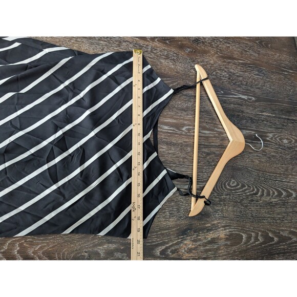 Express Black‎ and White Striped Maxi Dress Large - Picture 8 of 9